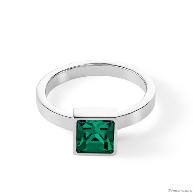 Кольцо Coeur de Lion, Dark Green-Silver, 0500/40-0548 60